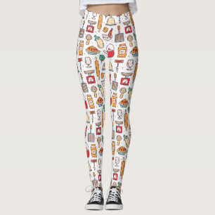 Chef Gift No One Who Cooks Alone Leggings