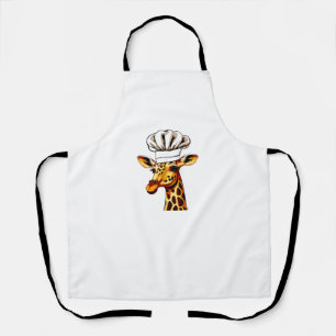 Chef Giraffe - Cute Giraffe In A Chef's Hat Giraff Apron