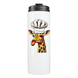 Chef Giraffe - Cute Giraffe In A Chef's Hat Giraff Thermal Tumbler