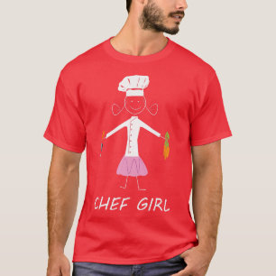 Chef Girl Kitchen Restaurant Baking Cooking Enthus T-Shirt