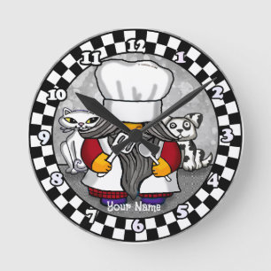 Chef gnome round clock