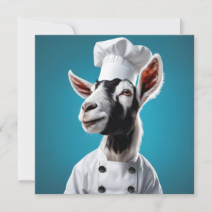 Chef Goat Holiday Card