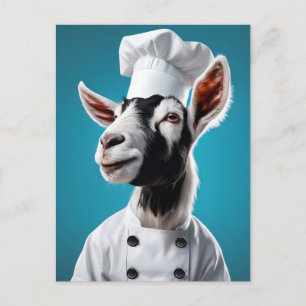 Chef Goat Postcard