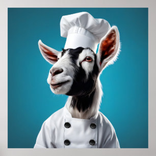 Chef Goat Poster
