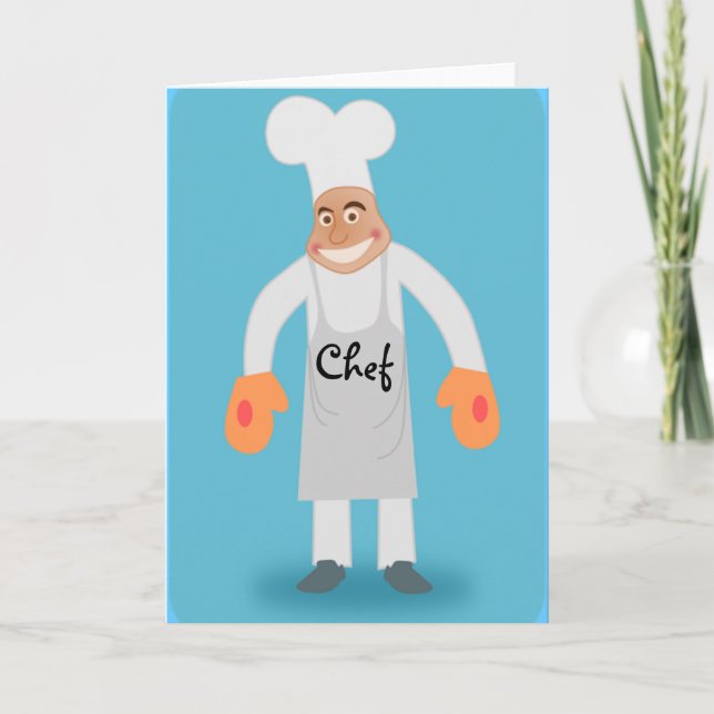chef greeting card (Front)