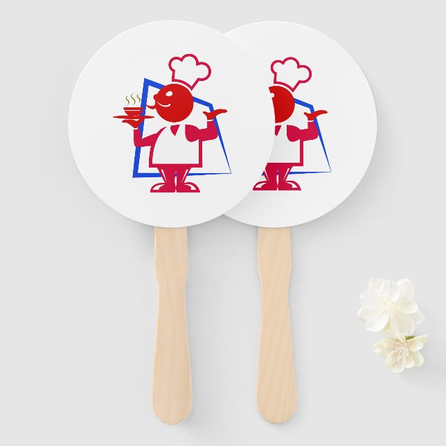 Chef Hand Fan (Front and Back)