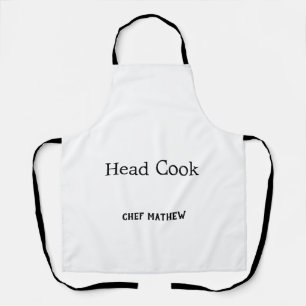Chef handsome and can cook simple modern cooking apron