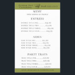 Chef Hat Catering Menu Flyer<br><div class="desc">Rustic drawn chef hat on white and green pepper,  simple menu flyer. Designed to match our Chef Hat Collection.</div>