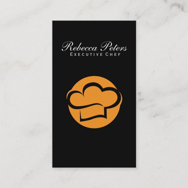 Chef Hat Culinary Business Card (Front)