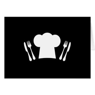 Chef Hat Knife and Fork Kitchen or Restaurant