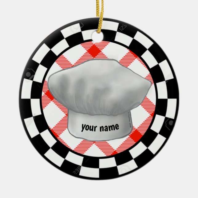 Chef hat ornament (Front)