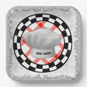 Chef hat paper plates