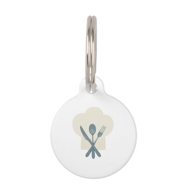 Chef Hat Pet Tag (Front)