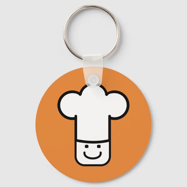 Chef Head Key Ring (Front)