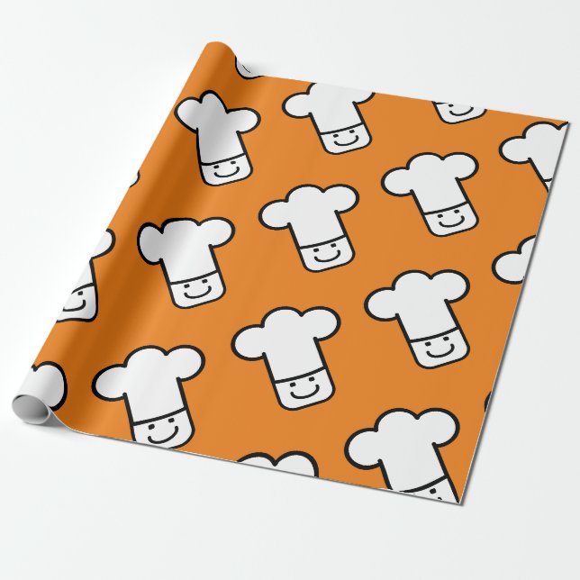 Chef head wrapping paper (Unrolled)