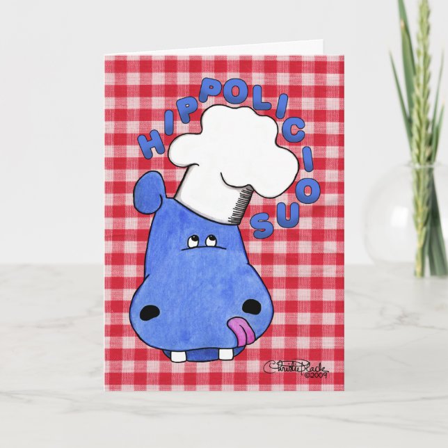 Chef Hippo-Hippolicious Invitation (Front)