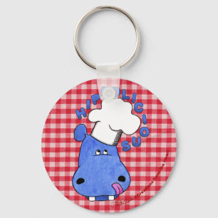Chef Hippo- Hippolicious Key Ring