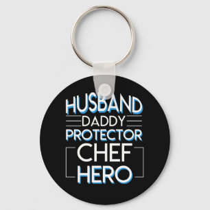 Chef Husband Daddy Protector Chef Her Key Ring