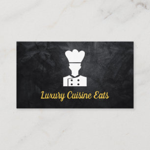 Chef in Cooking Attire Logo Business Card