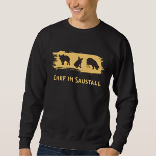 Chef In Saustall Bauer Pig Stable Country Life Far Sweatshirt