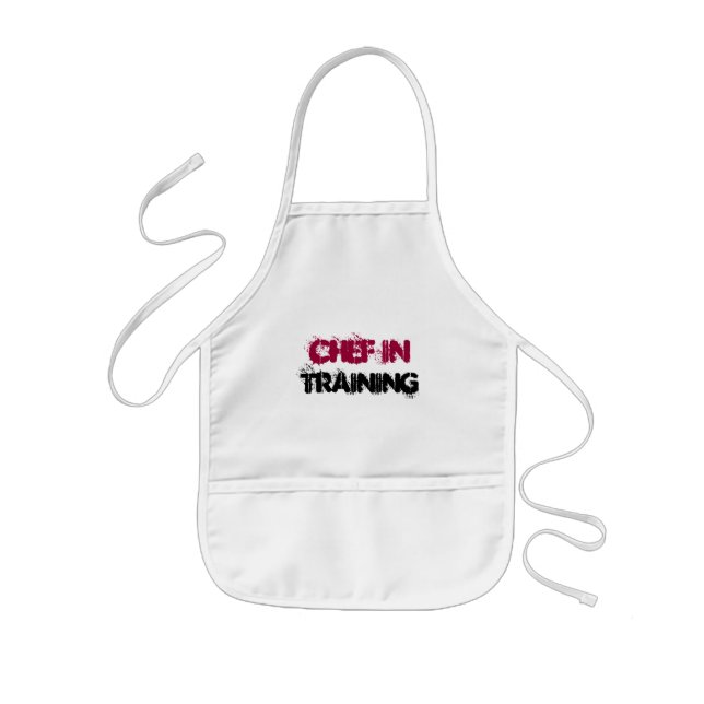 CHEF IN TRAINING baby bib Kids Apron (Front)