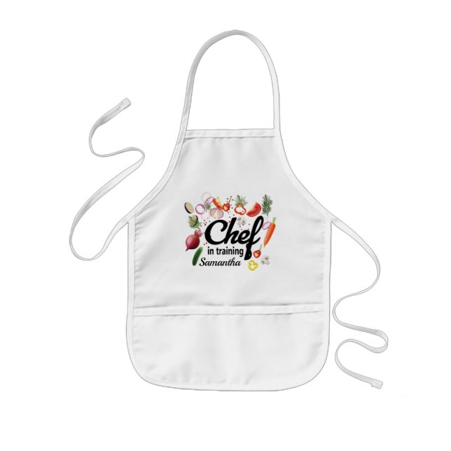 Chef In Training Vegetables Kids Apron (Front)