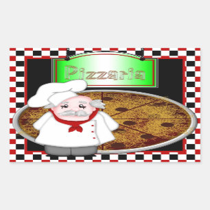 Chef Italiano Rectangular Sticker