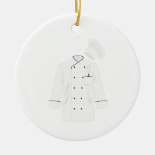 Chef Jacket Ceramic Ornament