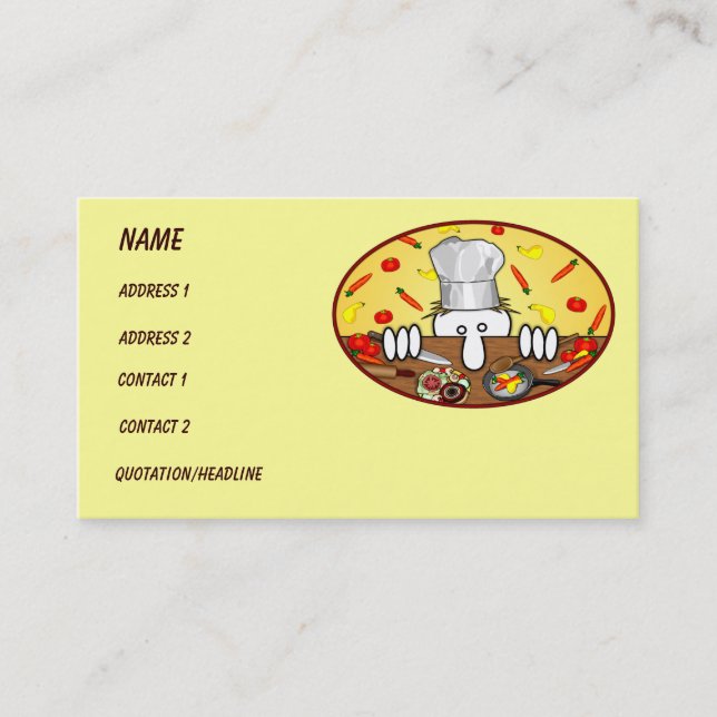 Chef Kilroy Business Card (Front)