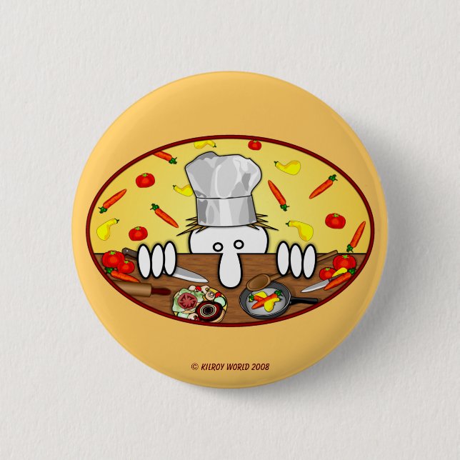 Chef Kilroy Button (Front)