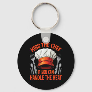 Chef Kiss Cooking Enthusiast Grilling Smoking Key Ring