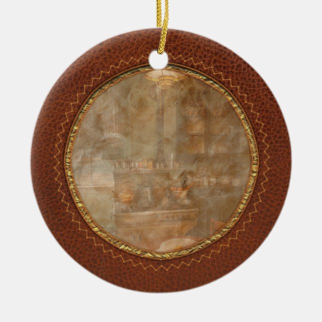 Chef - Kitchen - 1908 kitchen Ceramic Tree Decoration (Front)