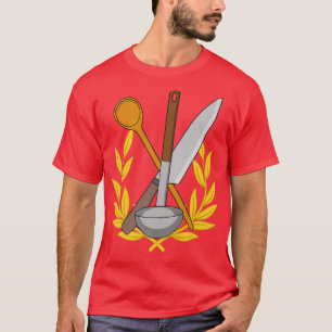 chef kitchen cooking laurel wreath female chef T-Shirt