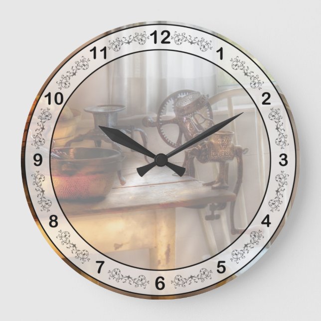Chef - Kitchen - Kitchen Preparations Large Clock (Front)