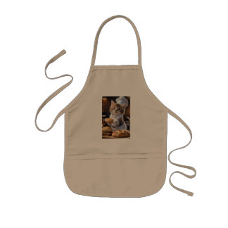 Chef Kitty Kids' Apron: Whisking Up Fun in the Kit Kids Apron