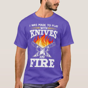 Chef Knife Cooking Saying Food Lover  T-Shirt