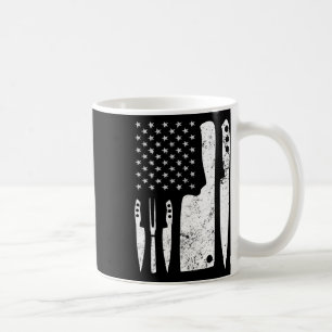 Chef Knife Patriotic Easter Us Flag  Coffee Mug