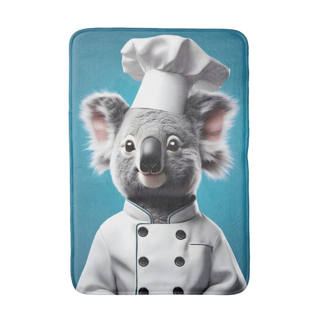 Chef Koala Bath Mat (Front Vertical)