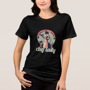 Chef lady retro style Tri-Blend shirt