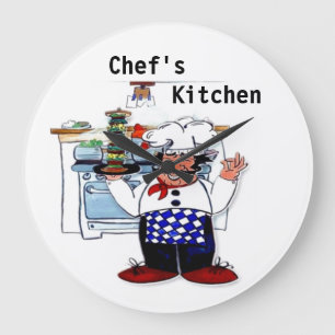 Chef Large Clock