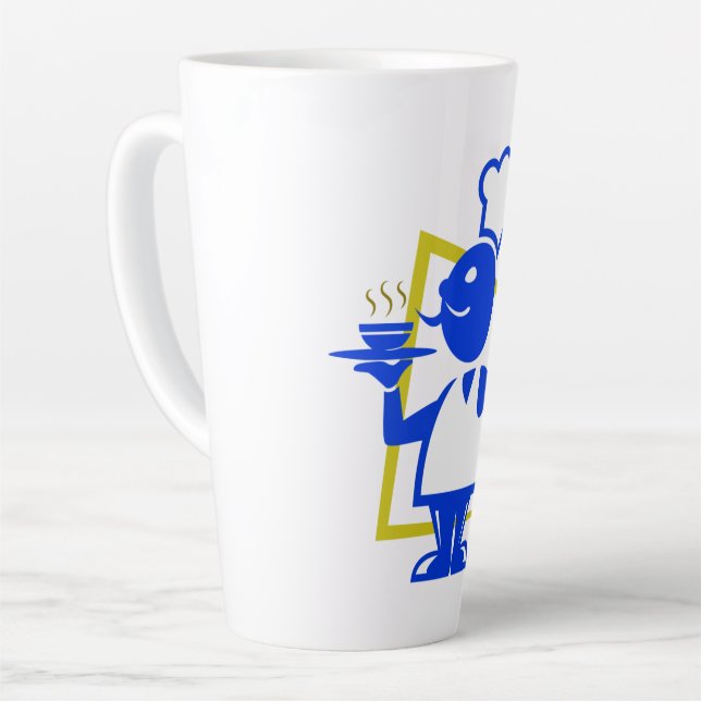 Chef Latte Mug (Left Angle)