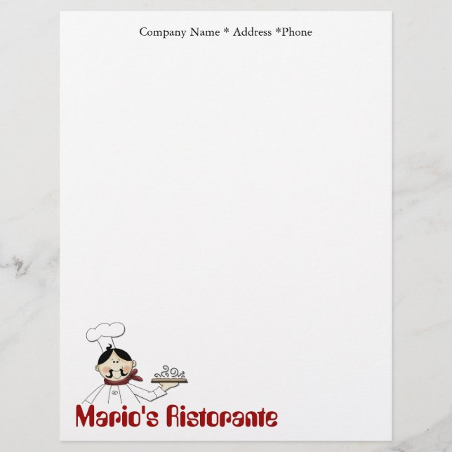 Chef Letterhead (Front)