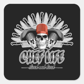 Chef Life: Sliced and Diced Square Sticker