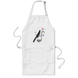 Chef Logo Design Apron Knife and Ladle Culinary