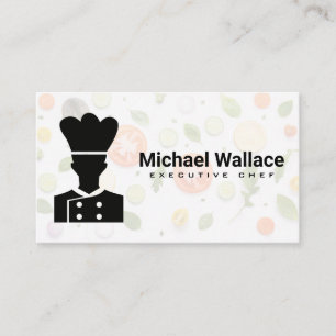 Chef Logo   Vegetables Business Card