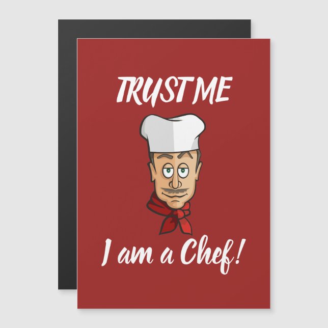 Chef Magnetic Invitation (Front/Back)
