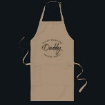 CHEF Master Daddy Since Personalised Year Long Apron<br><div class="desc">Is Daddy a Chef Master? Encourage his skills in the kitchen with this custom apron. Personalise this modern design apron with a retro feel with year "since" he's been a daddy making your culinary dreams come true.  :)</div>
