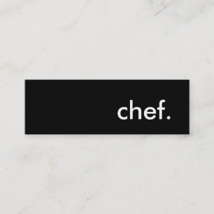 chef. mini business card
