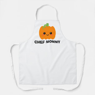 Chef Mummy, Personalised Cute Thanksgiving Pumpkin Apron