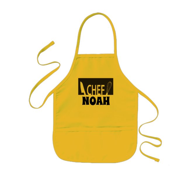 Chef name for kids kids apron (Front)